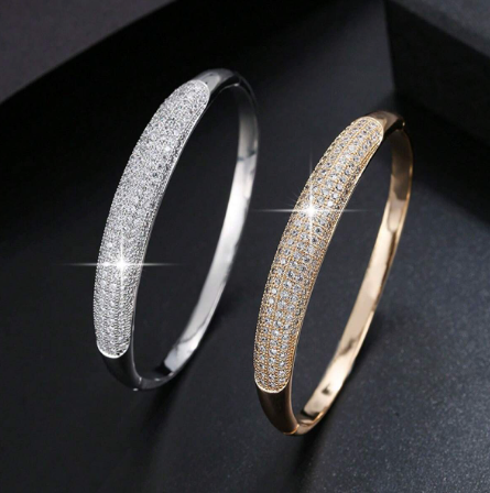 Formas Bracelet – 18k Gold Plated & Adorned with Zirconia Stones | Free UK Delivery