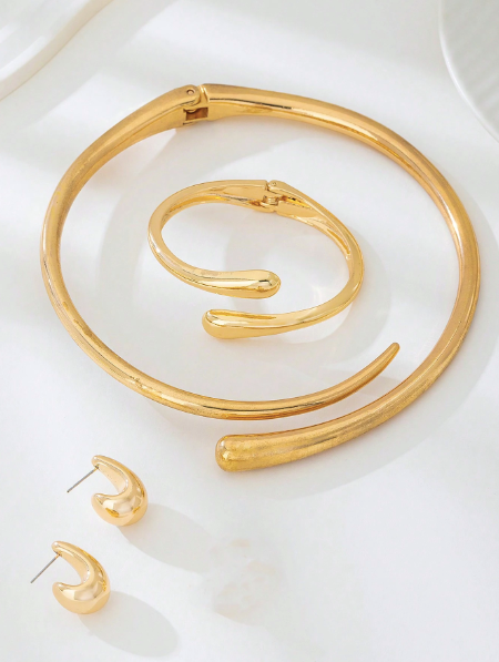 4-Piece Erina Minimalist Set – 18k Gold Plated | Free UK Delivery