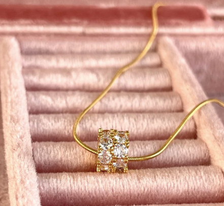 OLIVIA PADANO X OH LYRA | Swarovski Necklace – 24k Gold Plated | Free UK Delivery