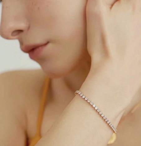 OLIVIA PADANO X OH LYRA | Adjustable Swarovski Bracelet – 24k Gold Plated | Free UK Delivery