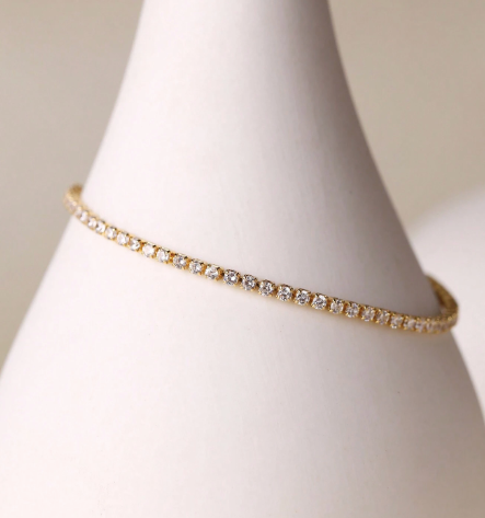 OLIVIA PADANO X OH LYRA | Adjustable Swarovski Bracelet – 24k Gold Plated | Free UK Delivery
