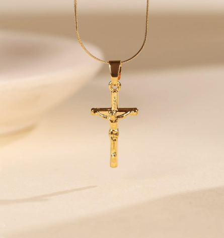 OLIVIA PADANO X OH LYRA | Sacred Jesus Necklace – 24k Gold Plated | Free UK Delivery
