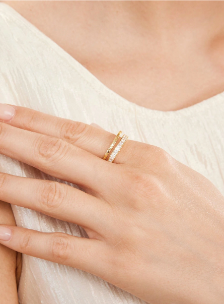 FILIPPA MONTEIRO X OH LYRA | Adjustable Swarovski Ring – 24k Gold Plated | Free UK Delivery