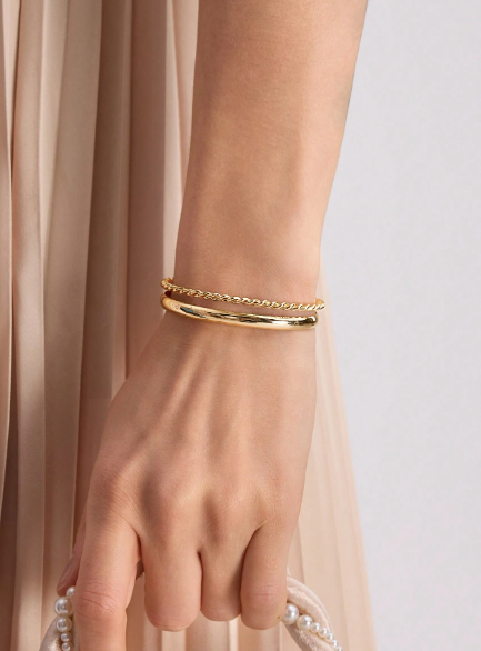 FILIPPA MONTEIRO X OH LYRA | Double Bracelet – 24k Gold Plated | Free UK Delivery