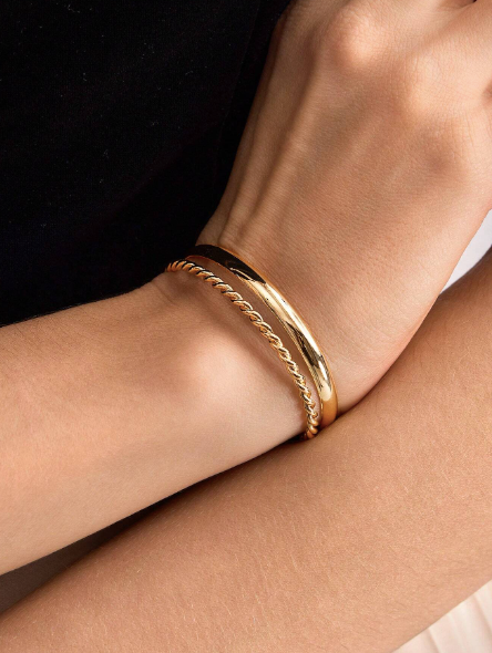 FILIPPA MONTEIRO X OH LYRA | Double Bracelet – 24k Gold Plated | Free UK Delivery