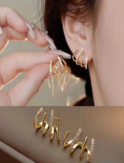 Magic Four-Point Earrings – 18k Gold Plated | Free UK Delivery