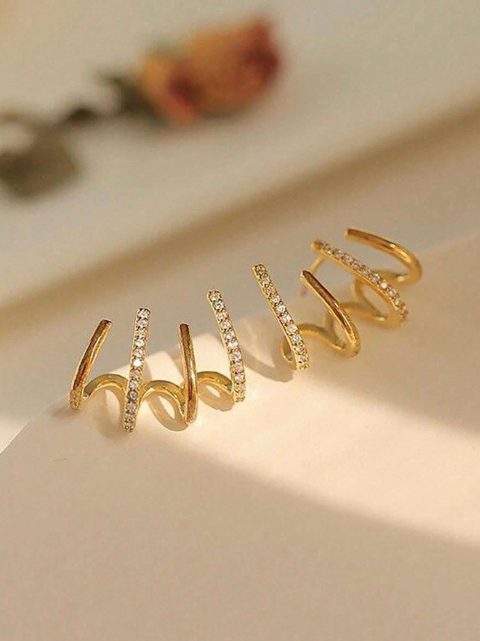 Magic Four-Point Earrings – 18k Gold Plated | Free UK Delivery
